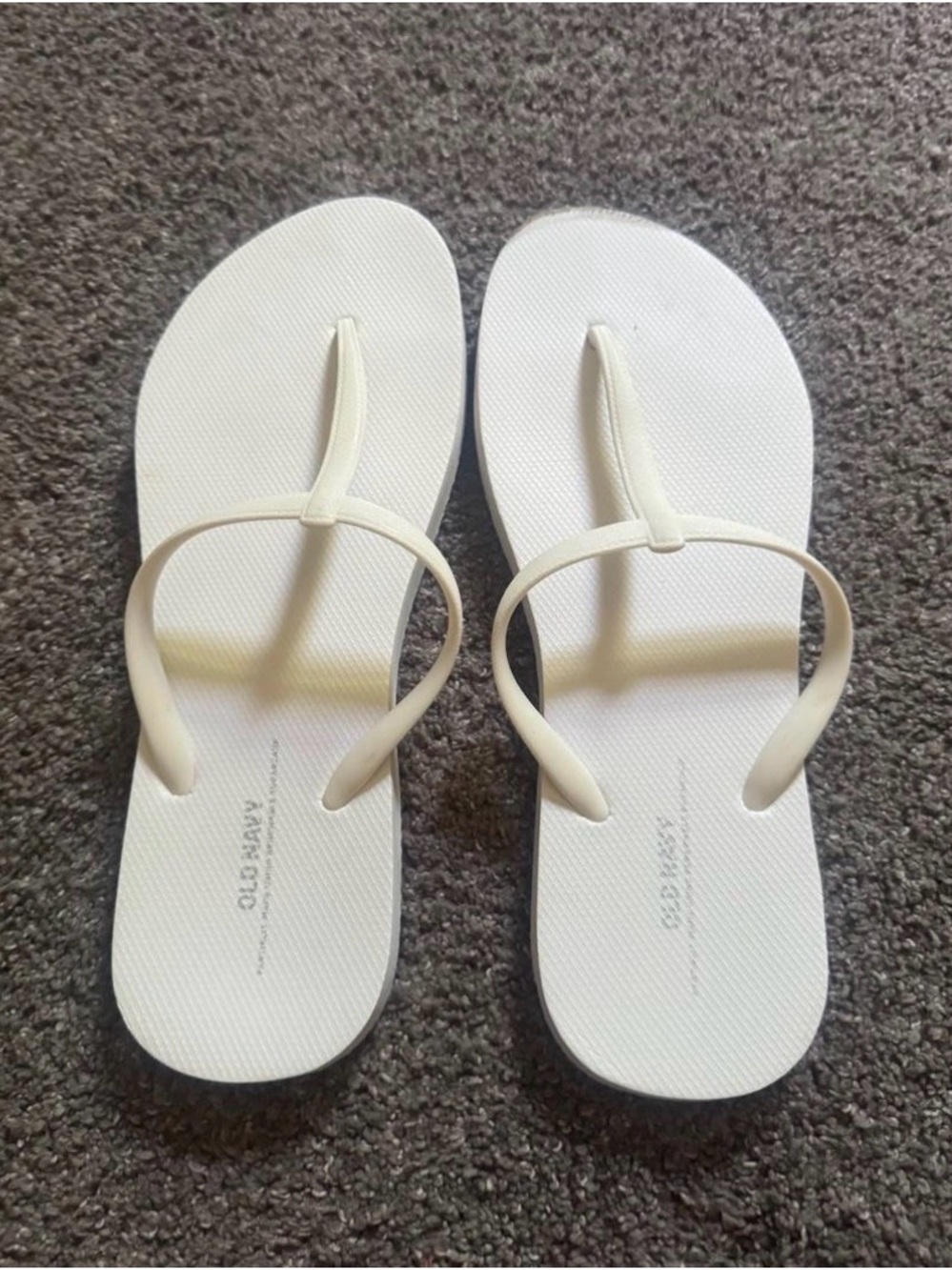 Minimalist White Women’s Flip Flop Sandals
